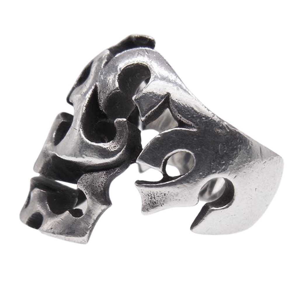 ARGENT GLEAM アージェントグリーム LIQUID リキッド トライバルスカル リング シルバー系 18号【中古】