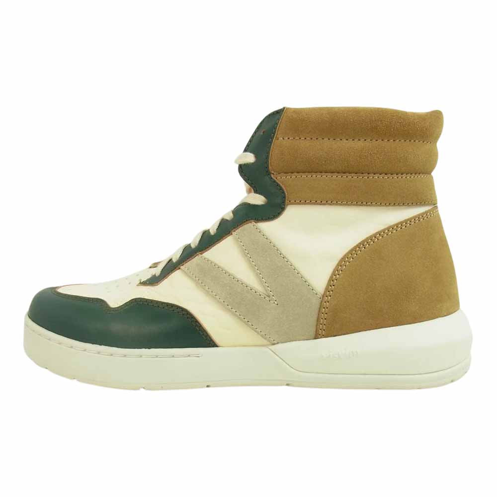 VISVIM ビズビム 0121201001007 CHAMBERLAIN HI ハイカットスニーカー グリーン系 ベージュ系 US11【極上美品】【中古】