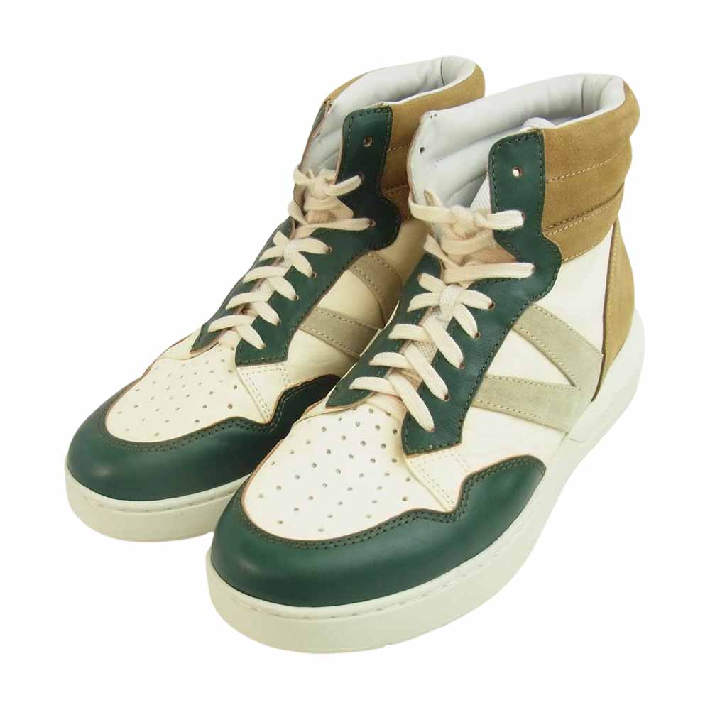 VISVIM ビズビム 0121201001007 CHAMBERLAIN HI ハイカットスニーカー グリーン系 ベージュ系 US11【極上美品】【中古】