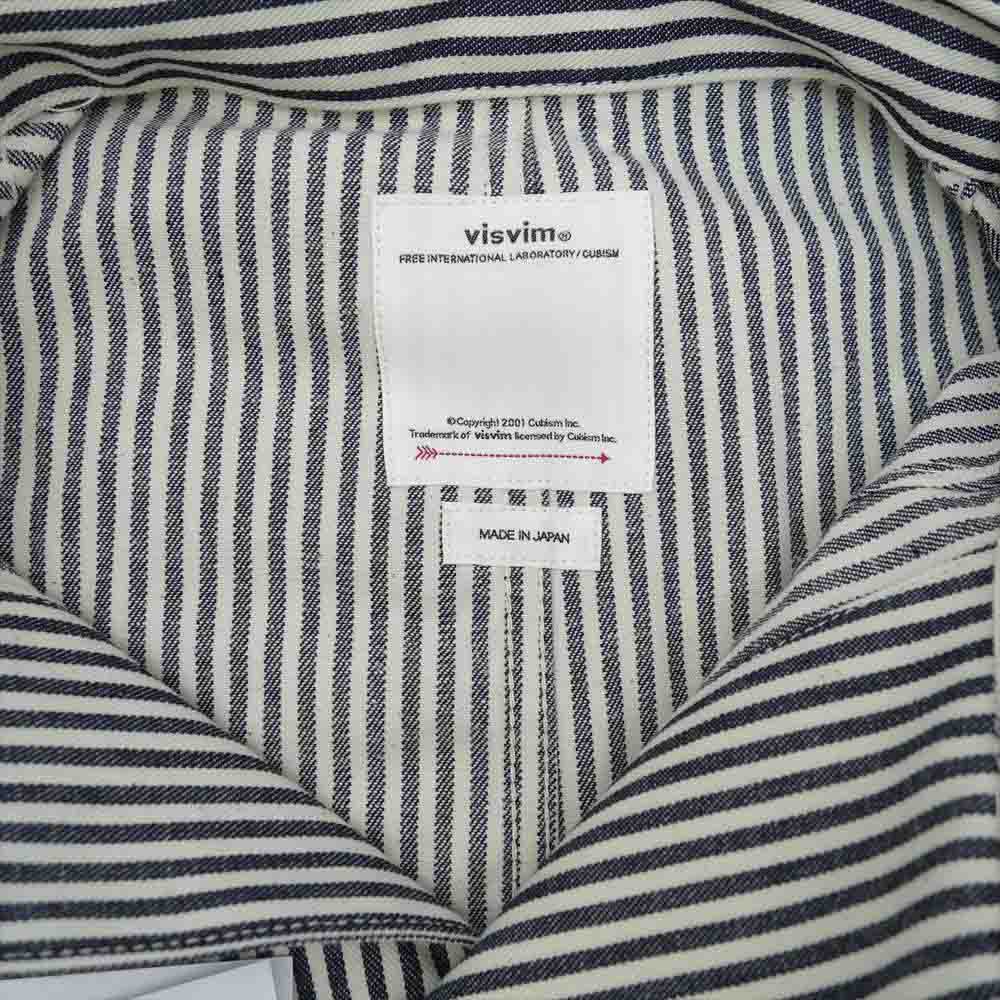 VISVIM ビズビム 22SS 0122105006005 SS COVERALL HICKORY UNWASHED ヒッコリー カバーオール ストライプ 3【新古品】【未使用】【中古】