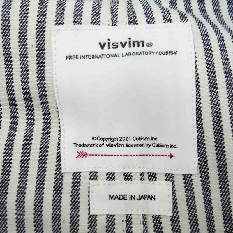 VISVIM ビズビム 22SS 0122105006005 SS COVERALL HICKORY UNWASHED