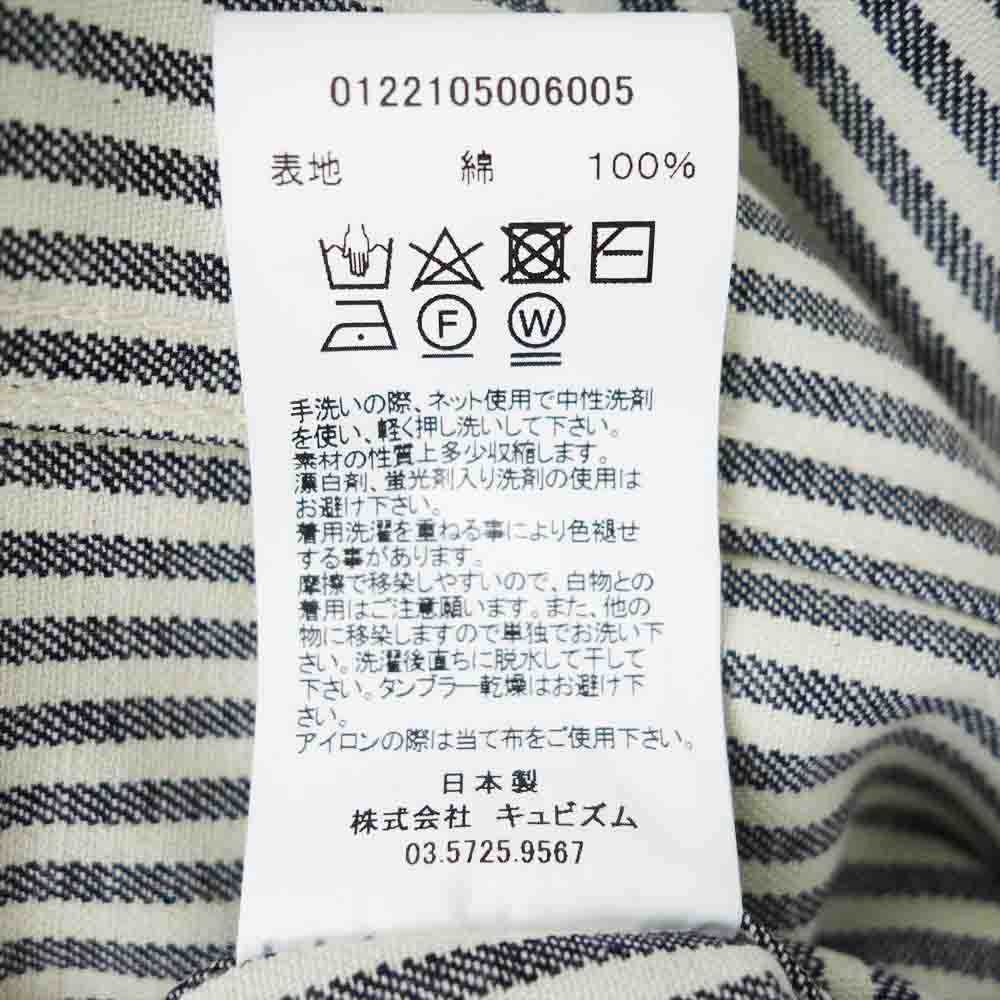 VISVIM ビズビム 22SS 0122105006005 SS COVERALL HICKORY UNWASHED ヒッコリー カバーオール ストライプ 3【新古品】【未使用】【中古】