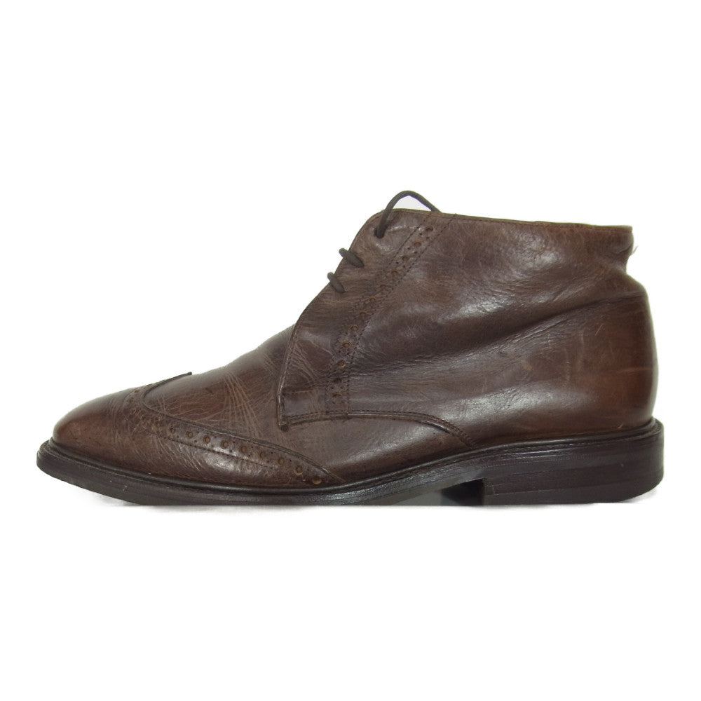 チーニー UNITED ARROWS ユナイテッドアローズ 別注 ダイナイト ソール ウィングチップ チャッカ ブーツ ブラウン系 38【中古】