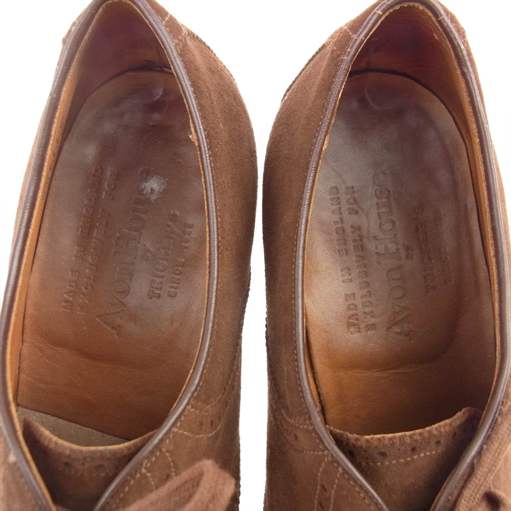Tricker's トリッカーズ AVON HOUSE エーボンハウス 別注 スエード レザー シューズ ブラウン系 8【中古】