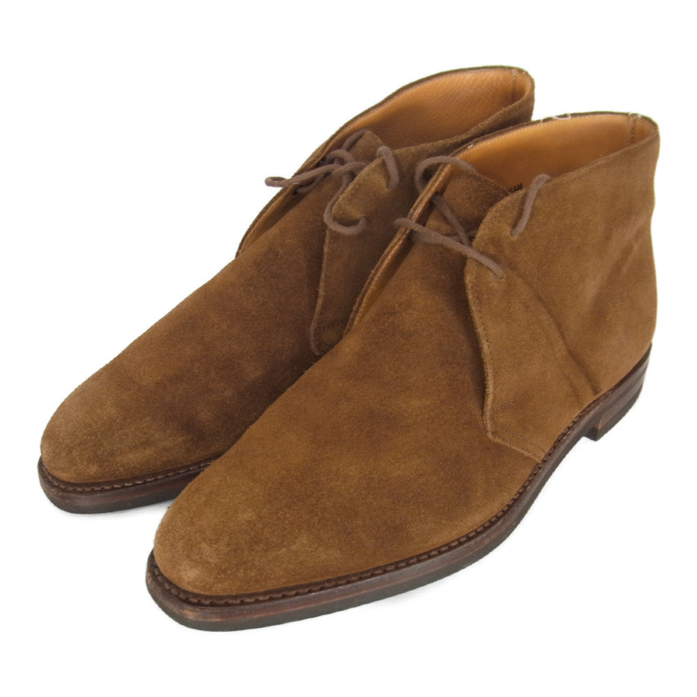 CROCKETT&JONES クロケットアンドジョーンズ × BARNEYS NEW YORK バーニーズニューヨーク スエード ティッカ ブーツ ダイナイト ソール ブラウン系 6 1/2【中古】