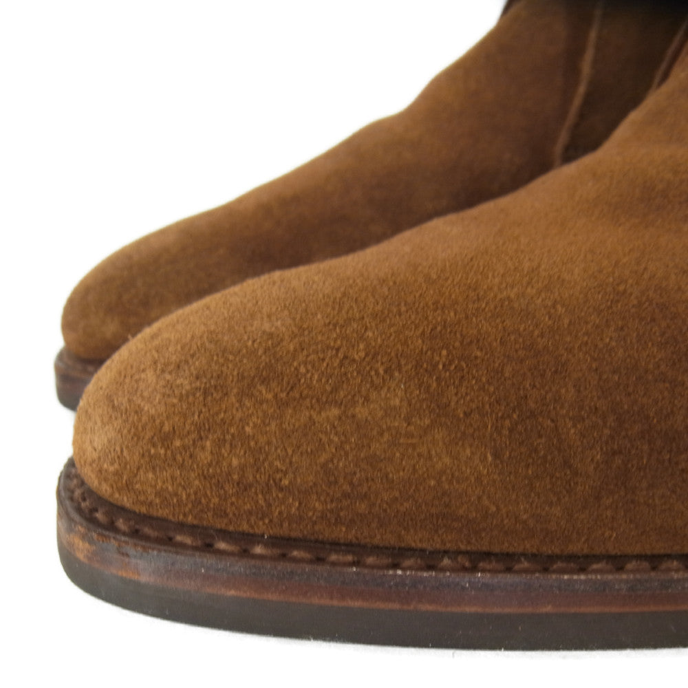 CROCKETT&JONES クロケットアンドジョーンズ × BARNEYS NEW YORK バーニーズニューヨーク スエード ティッカ ブーツ ダイナイト ソール ブラウン系 6 1/2【中古】