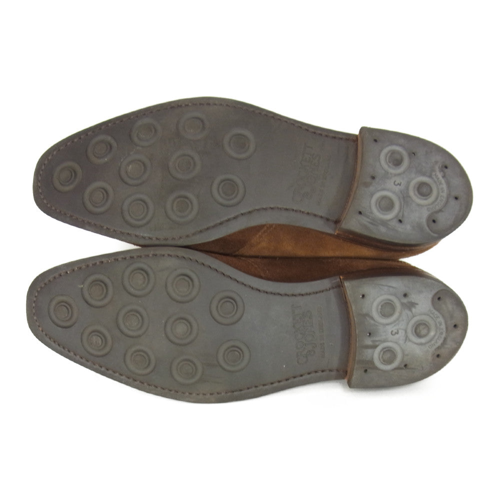 CROCKETT&JONES クロケットアンドジョーンズ × BARNEYS NEW YORK バーニーズニューヨーク スエード ティッカ ブーツ ダイナイト ソール ブラウン系 6 1/2【中古】