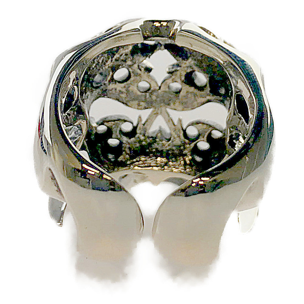 TENDERLOIN テンダーロイン 新品仕上げ済 T-SKULL RING SILVER ボルネオ スカル リング シルバー系 20号【極上美品】【中古】