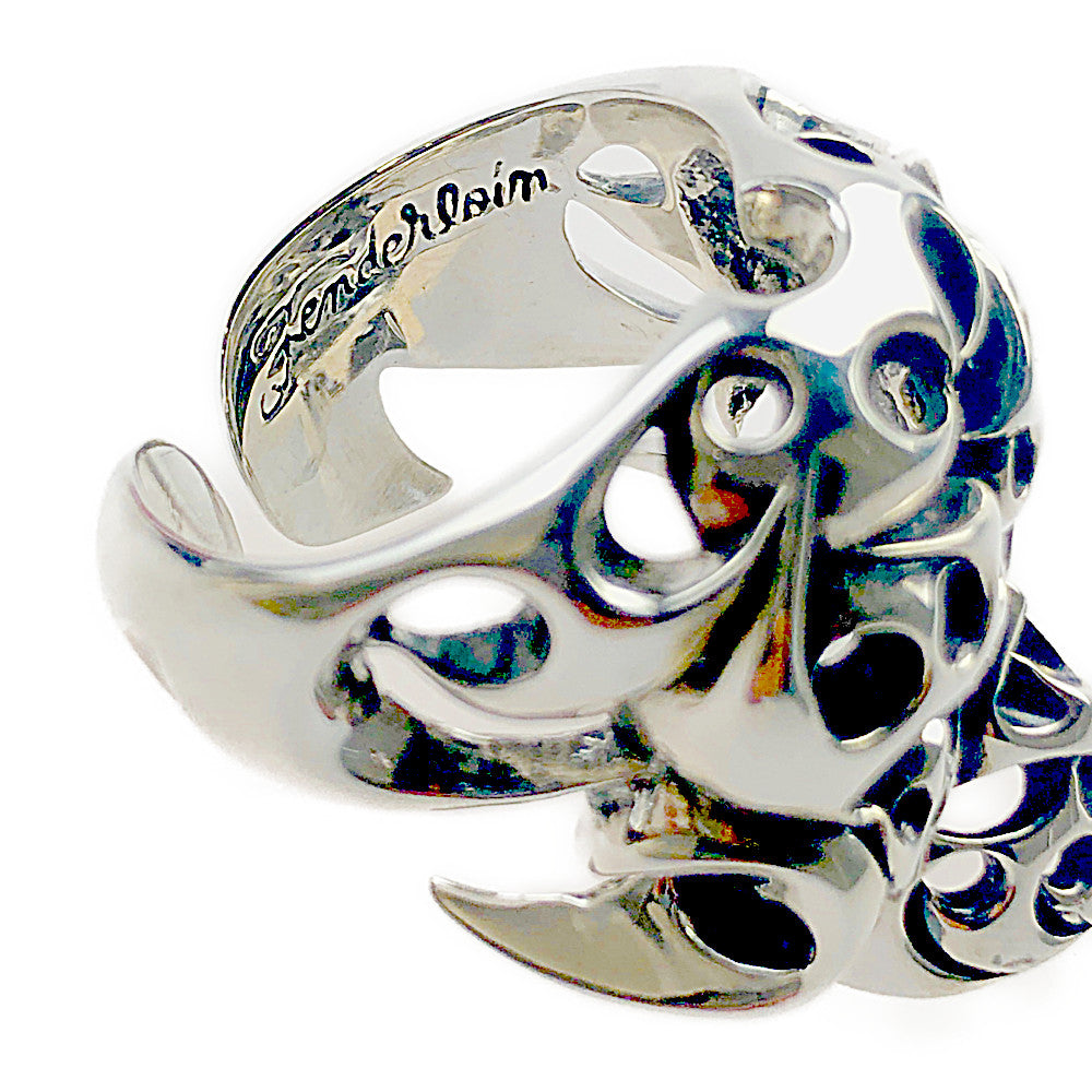 TENDERLOIN テンダーロイン 新品仕上げ済 T-SKULL RING SILVER ボルネオ スカル リング シルバー系 20号【極上美品】【中古】