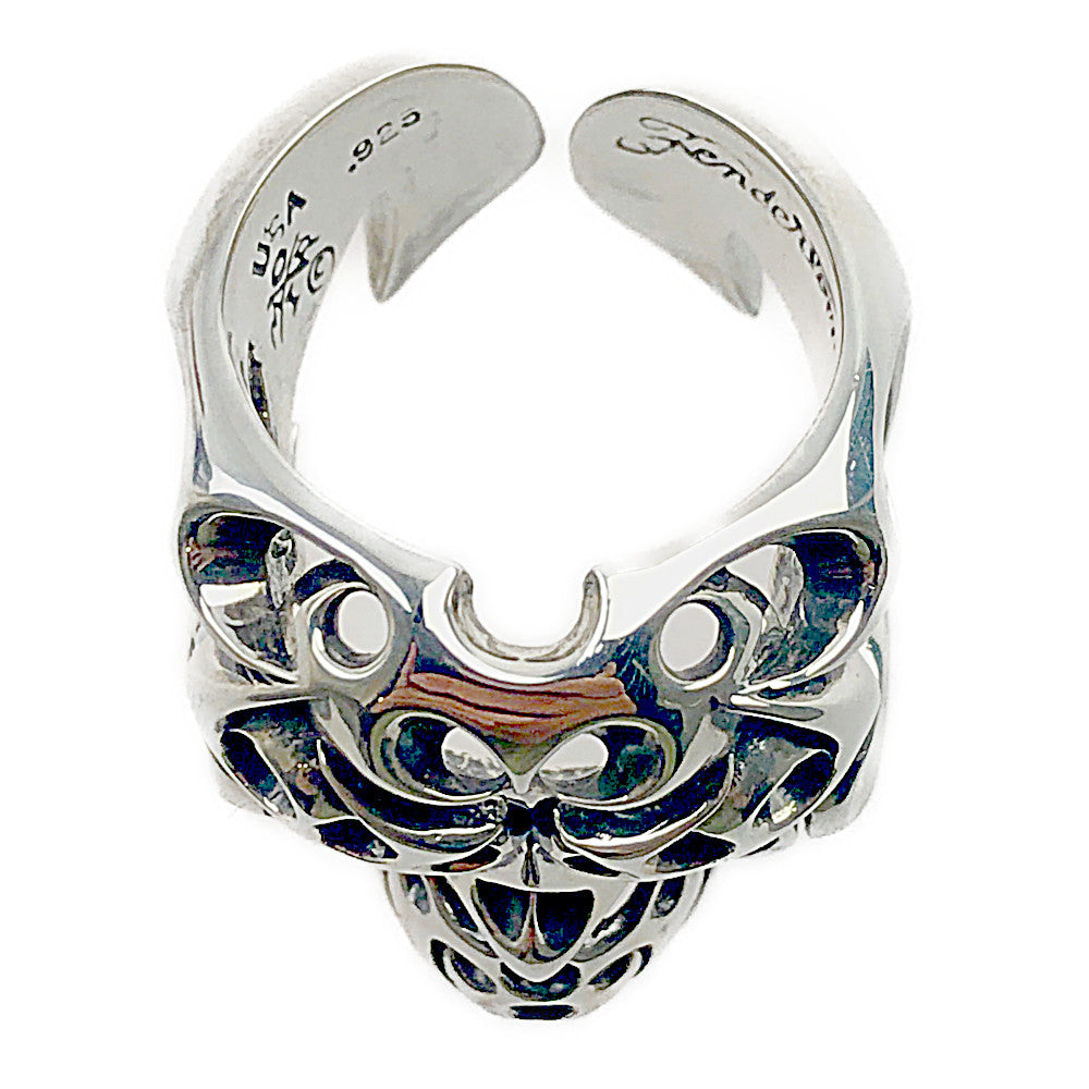 TENDERLOIN テンダーロイン 新品仕上げ済 T-SKULL RING SILVER ボルネオ スカル リング シルバー系 20号【極上美品】【中古】