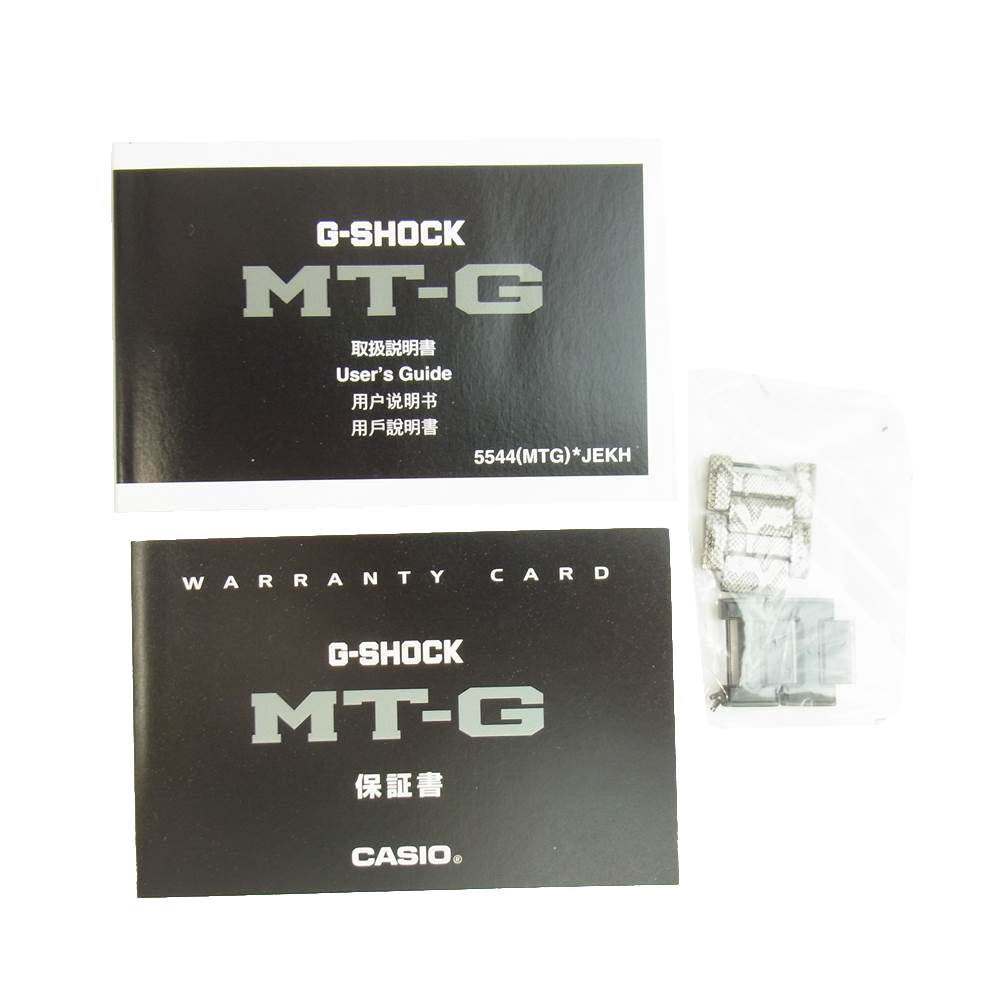 G-SHOCK ジーショック MTG-B1000WLP-1AJR Love The Sea And The Earth WILDLIFE PROMISING アフリカニシキヘビ パイソン柄 Bluetooth対応 タフソーラー マルチバンド6 シルバー系【中古】