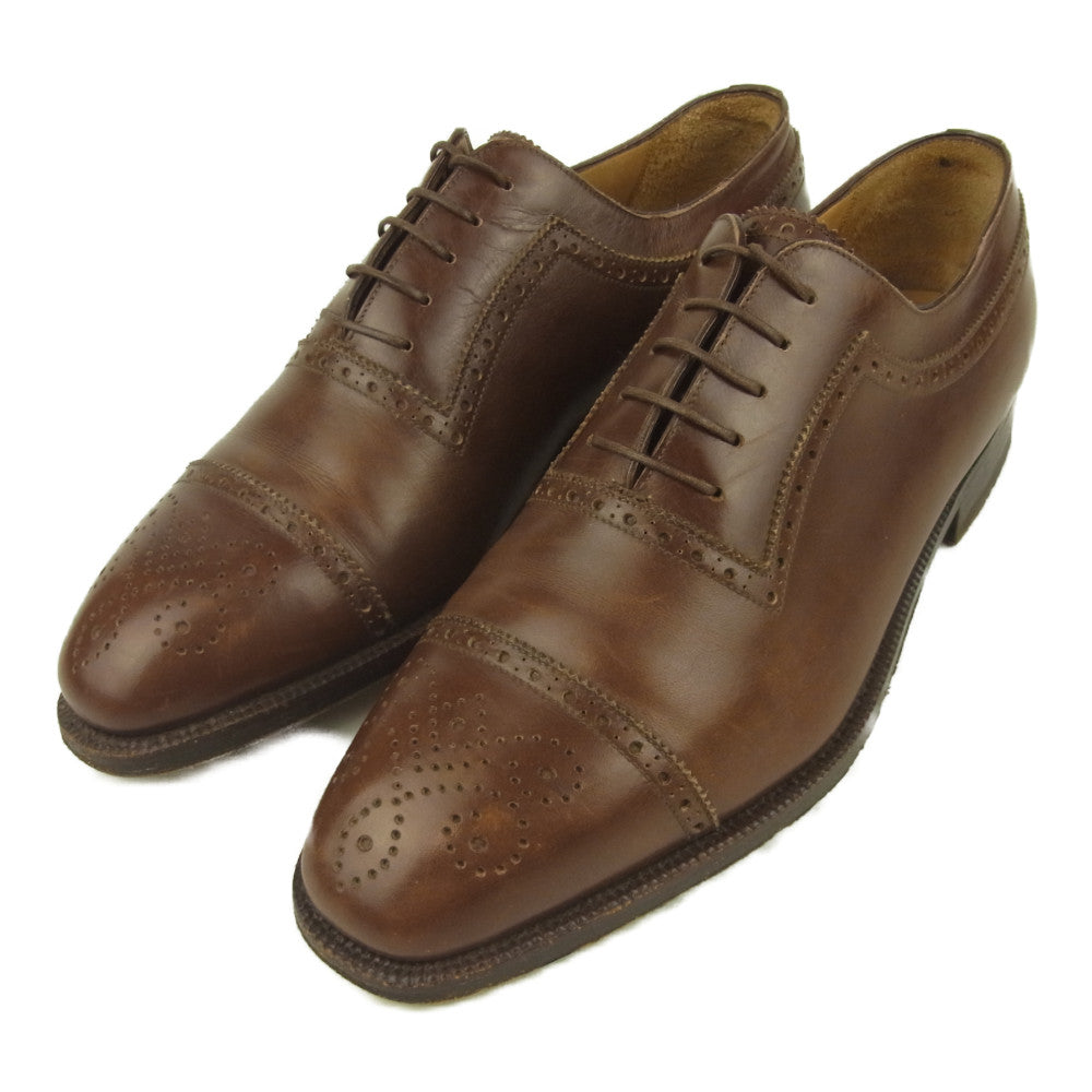 エンツォボナフェ 8746 BEAMS キャップ トゥ シューズ ブラウン系 39.5【中古】