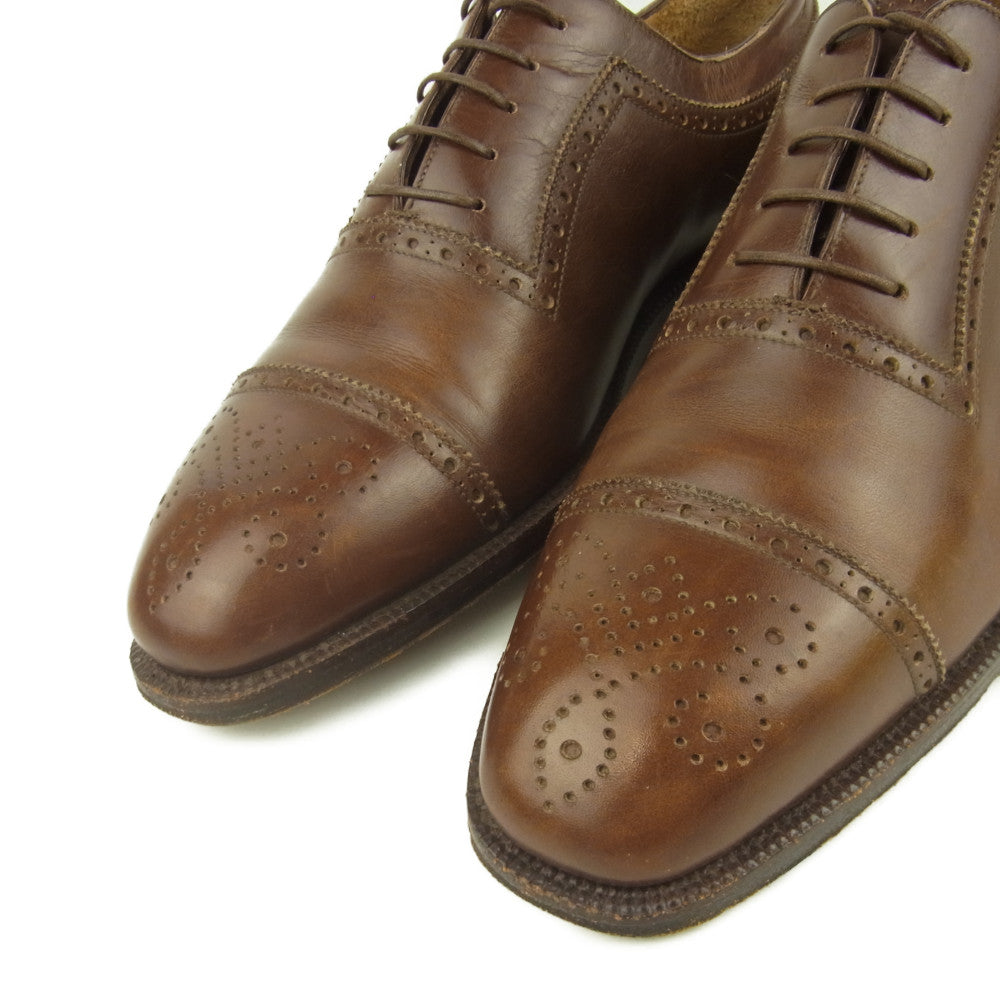 エンツォボナフェ 8746 BEAMS キャップ トゥ シューズ ブラウン系 39.5【中古】