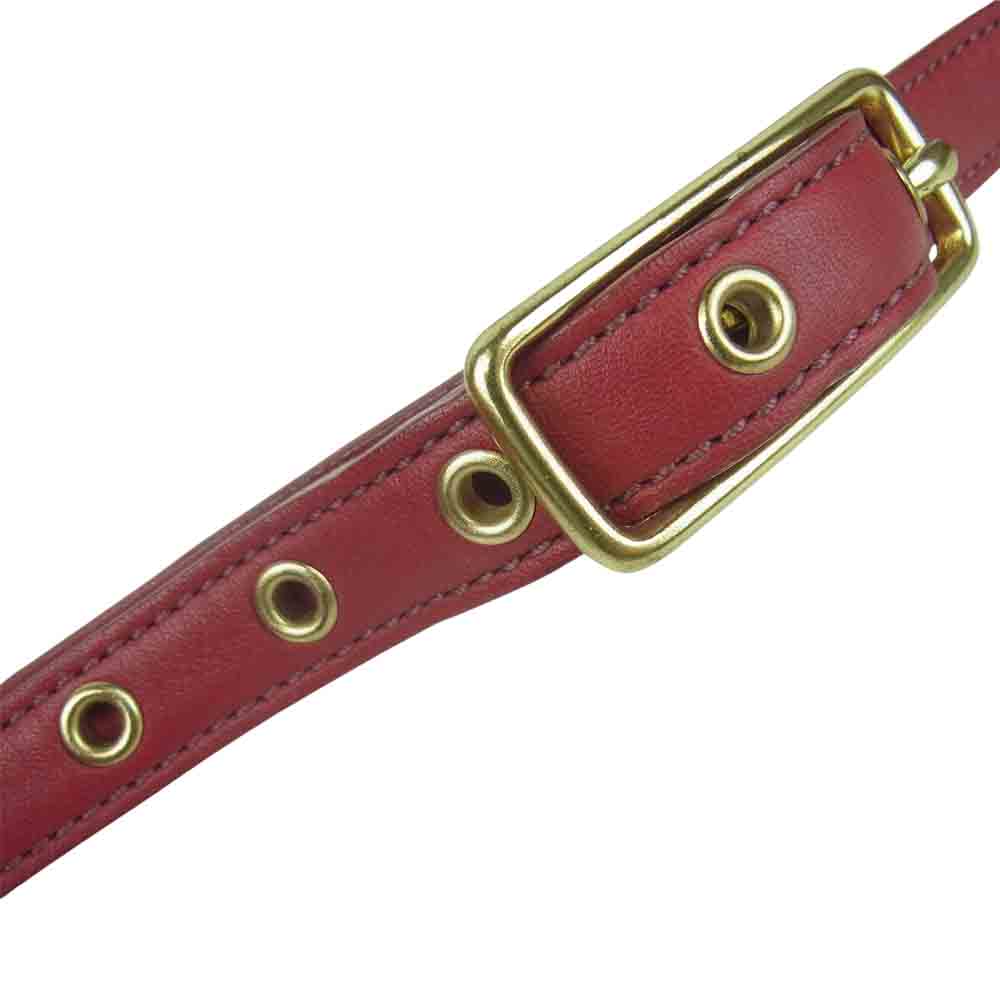 COACH コーチ E23-9592 レザー ショルダー バッグ レッド系【中古】