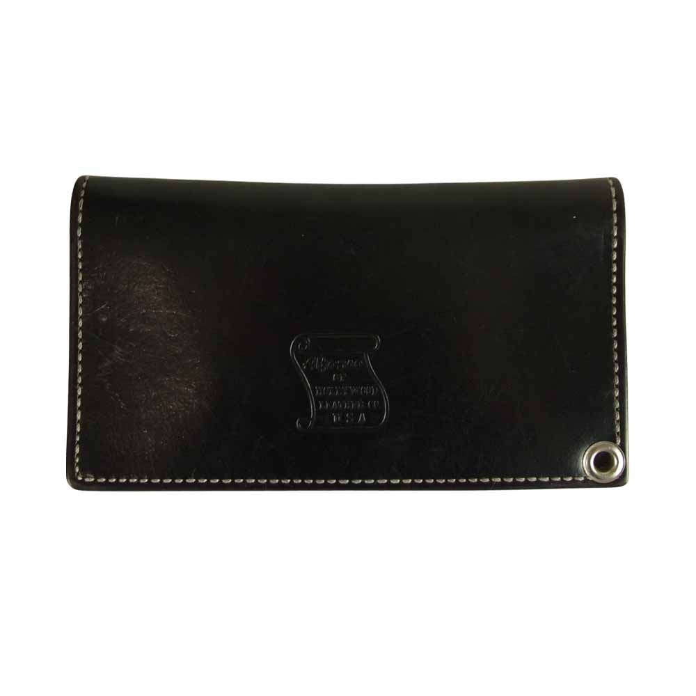 GABOR ガボール Alfonso アルフォンソ アトリエマーク レザー ロング ウォレット ブラック系【中古】