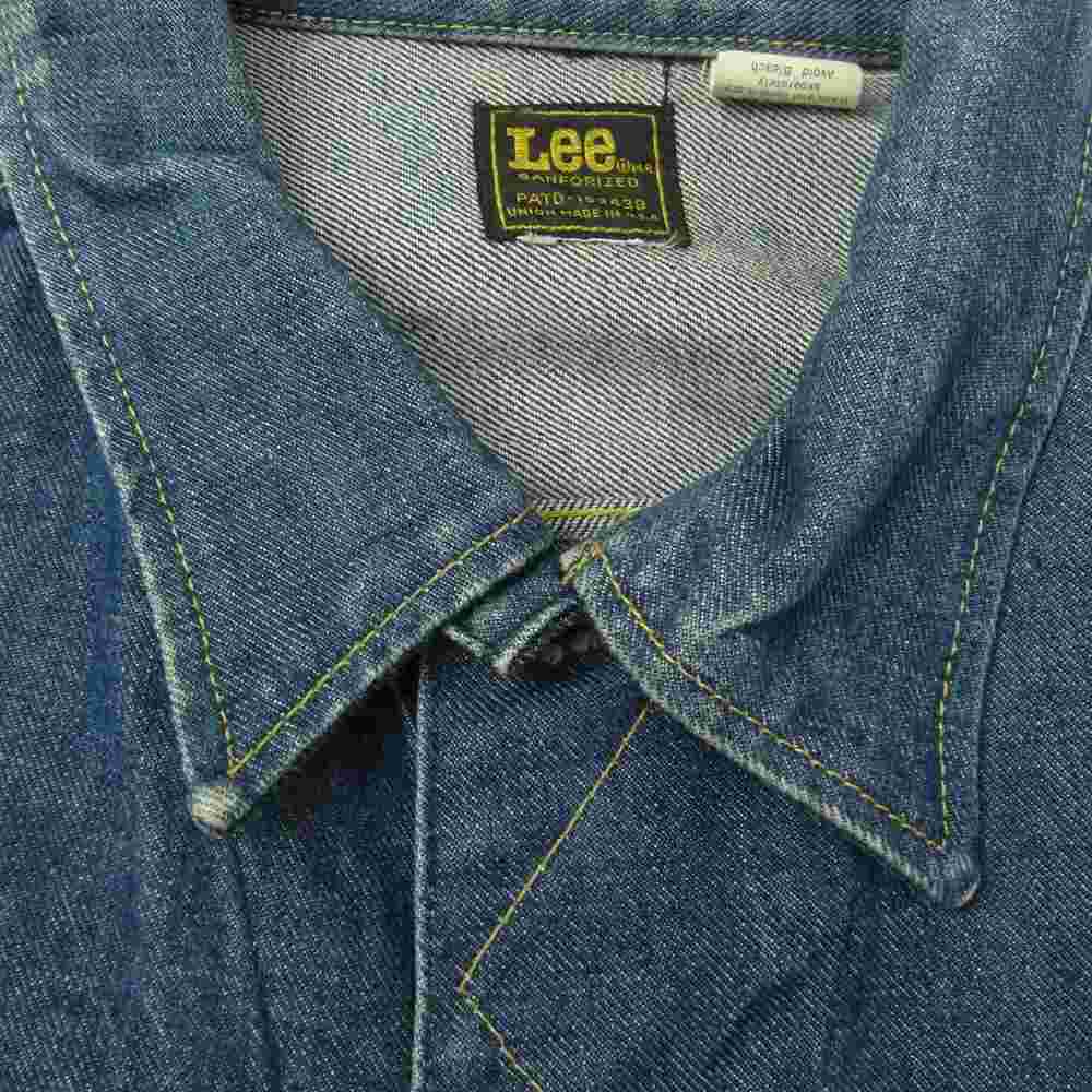 Lee リー PATD-153438 70s 黒タグ デニム ジャケット インディゴブルー系【中古】