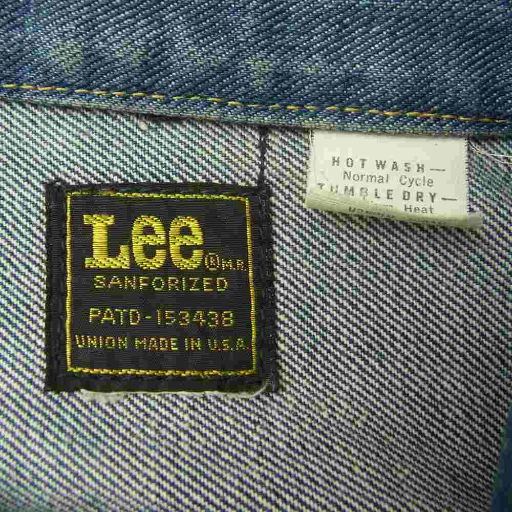 Lee リー PATD-153438 70s 黒タグ デニム ジャケット インディゴブルー系【中古】
