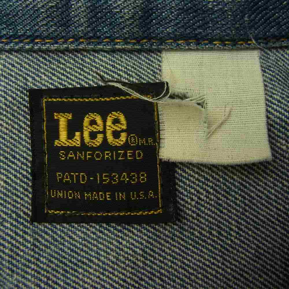 Lee リー PATD-153438 70s 黒タグ デニム ジャケット インディゴブルー系【中古】