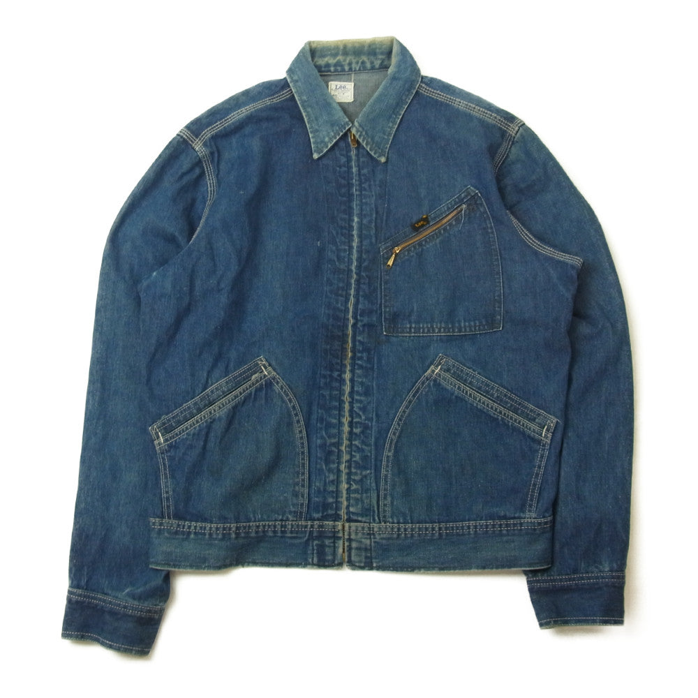 Lee リー 91-R 70s デニムジップ ジャケット インディゴブルー系 40【中古】