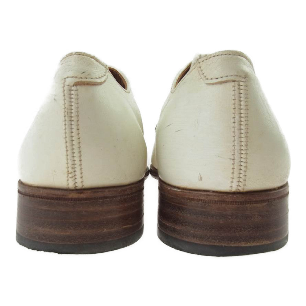 Clarks クラークス 英国製 プレーン トゥ シューズ ホワイト系 7【中古】