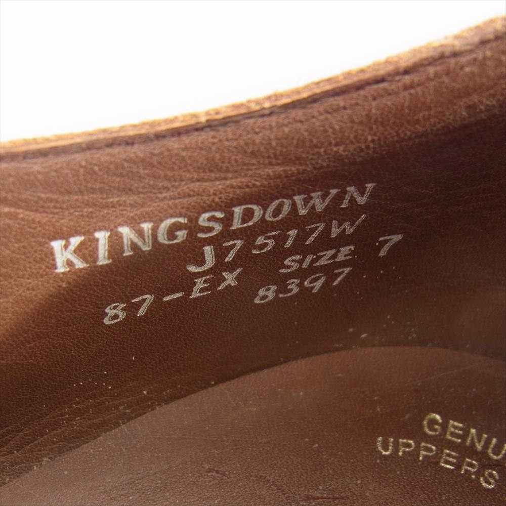 Clarks クラークス 英国製 プレーン トゥ シューズ ホワイト系 7【中古】