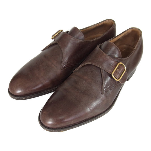 John Lobb ジョンロブ ジョン ロブ パリ シングルモンク モンク ストラップ シューズ ブラウン系 サイズ表記無【中古】
