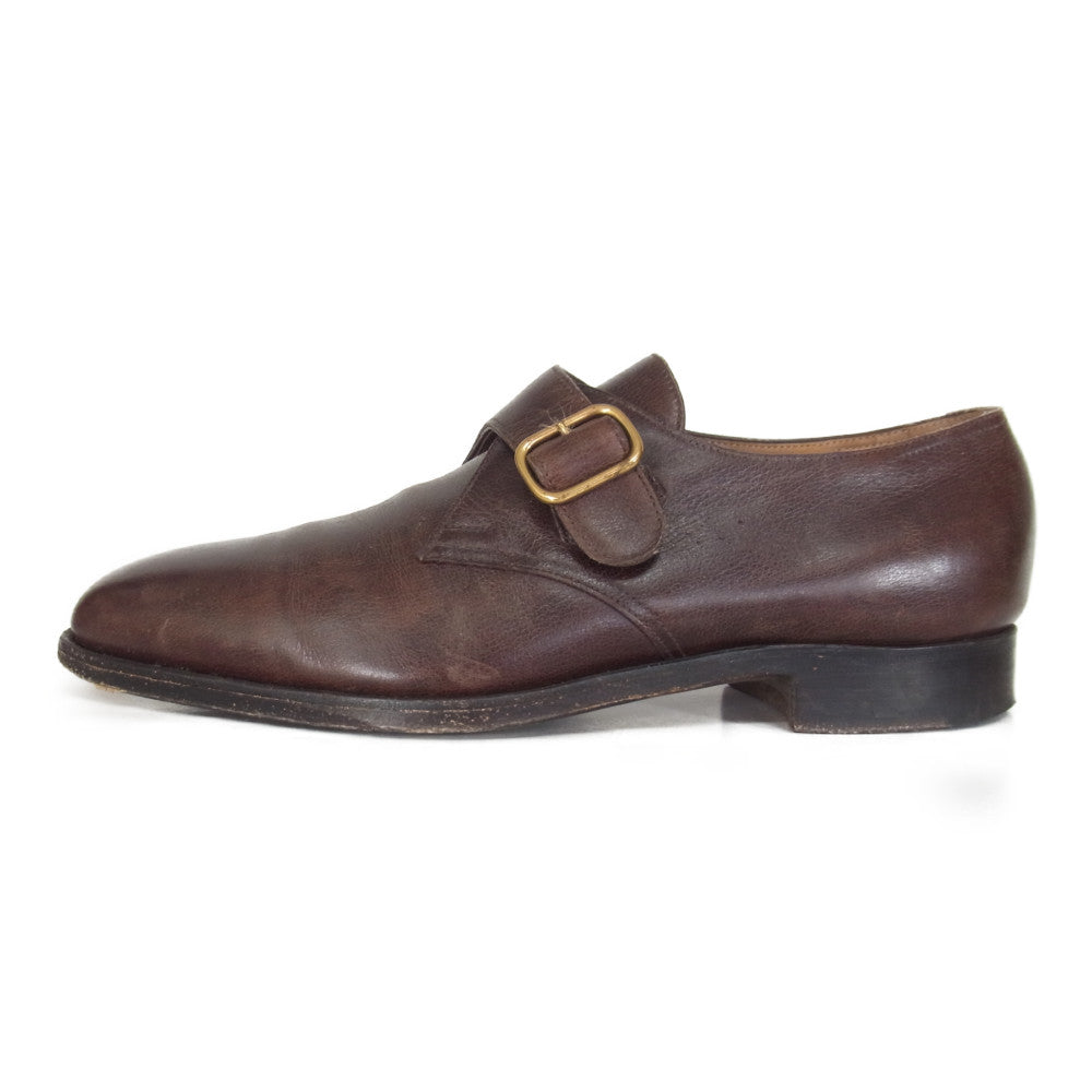 John Lobb ジョンロブ ジョン ロブ パリ シングルモンク モンク ストラップ シューズ ブラウン系 サイズ表記無【中古】