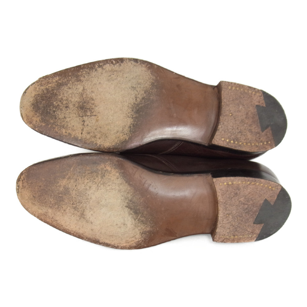 John Lobb ジョンロブ ジョン ロブ パリ シングルモンク モンク ストラップ シューズ ブラウン系 サイズ表記無【中古】