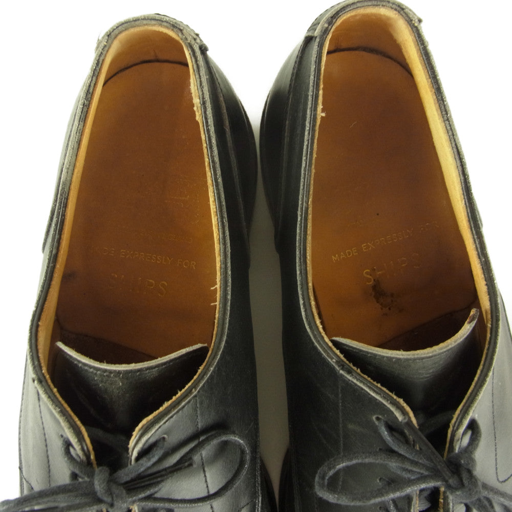 CROCKETT&JONES クロケットアンドジョーンズ 8747 ×SHIPS シップス ONSLOW オンスロー Uチップ シューズ ブラック系 6.5【中古】