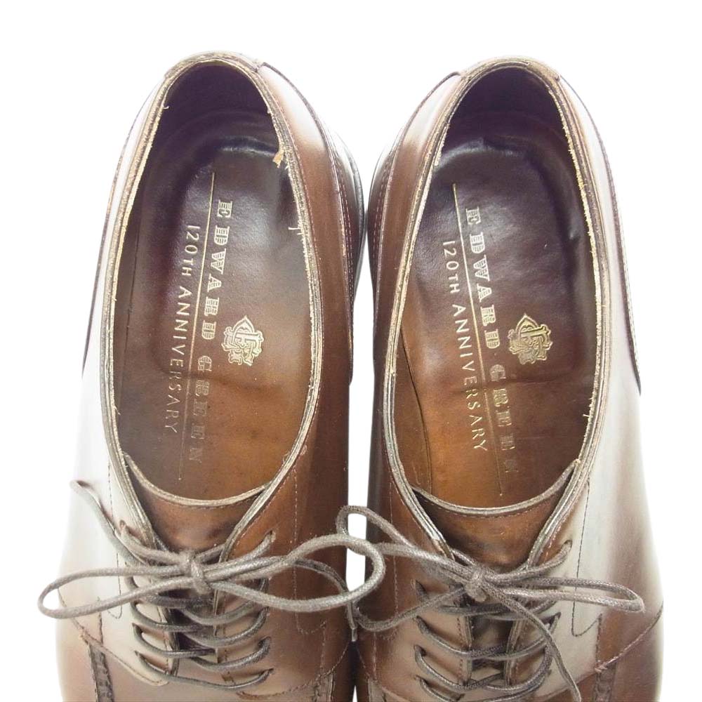 EDWARD GREEN エドワードグリーン 120th ANNIVERSARY MODEL DOVER CHELSEA チェルシー 120周年記念モデル Uチップ レザー ビジネスシューズ ブラウン系【中古】