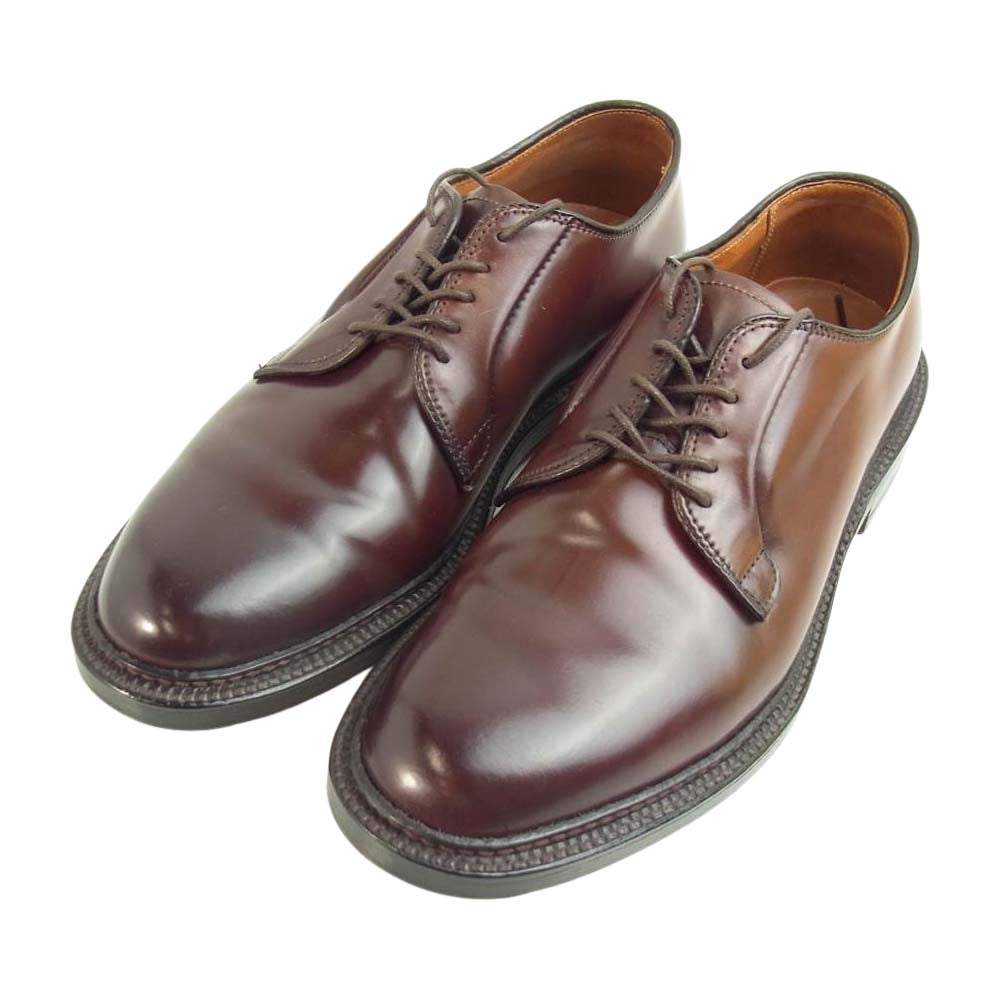 ALDEN オールデン 990 CLIPPER クリッパー コードバン プレーントゥ ビジネスシューズ バーガンディ 7D ブラウン系 7【美品】【中古】