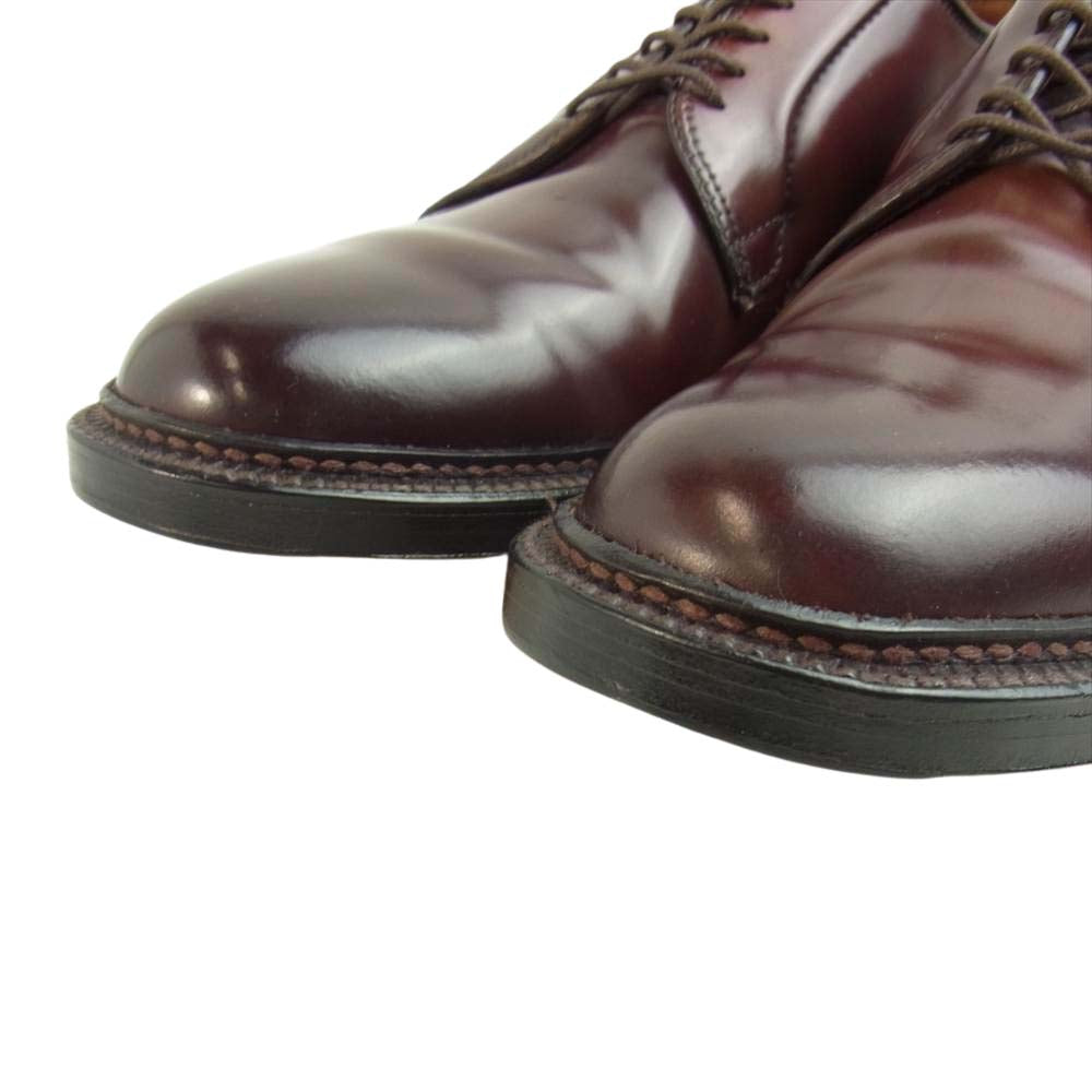 ALDEN オールデン 990 CLIPPER クリッパー コードバン プレーントゥ ビジネスシューズ バーガンディ 7D ブラウン系 7【美品】【中古】