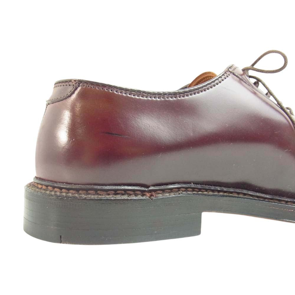 ALDEN オールデン 990 CLIPPER クリッパー コードバン プレーントゥ ビジネスシューズ バーガンディ 7D ブラウン系 7【美品】【中古】