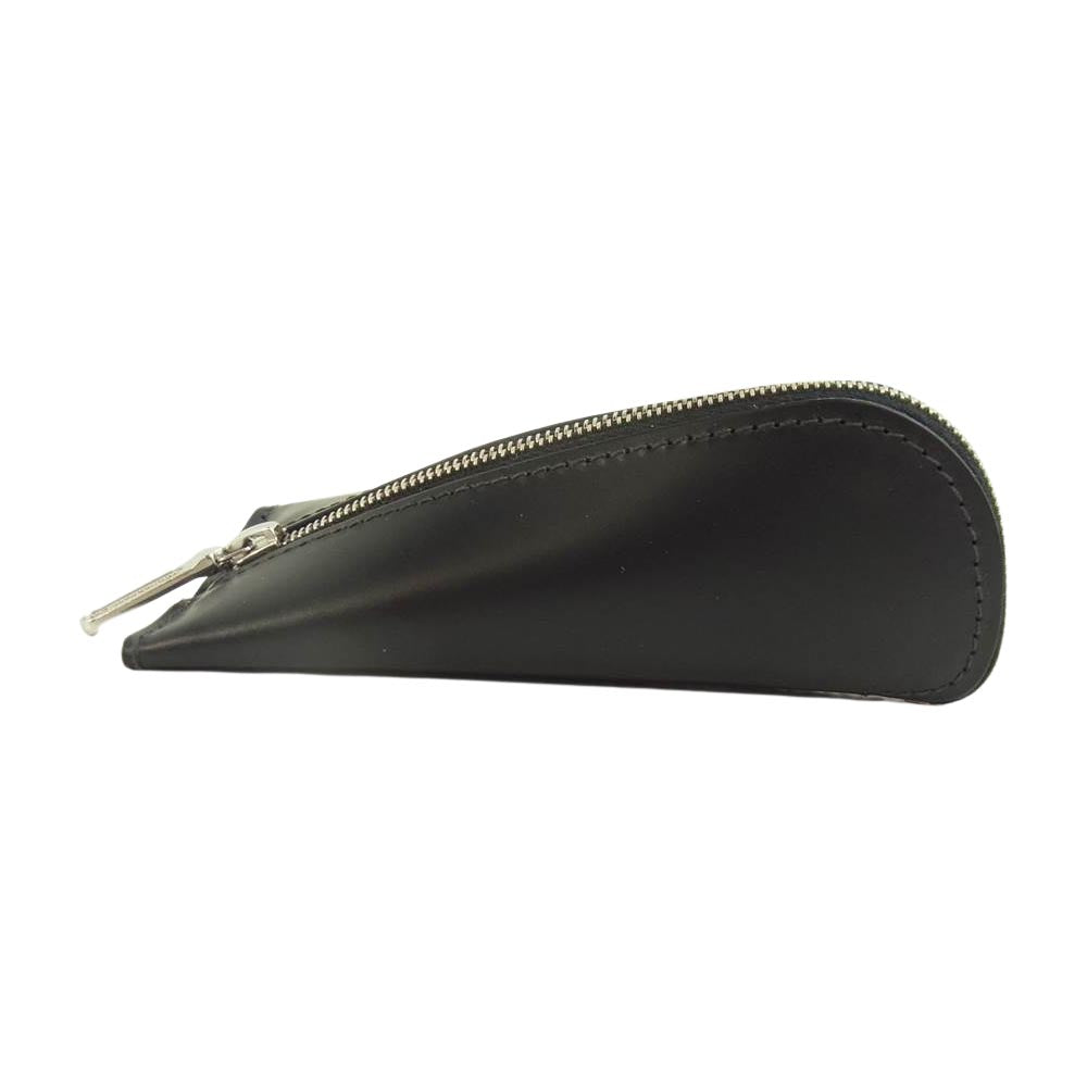 WHITE HOUSE COX ホワイトハウスコックス S1881 ZIP KEY CASE BRIDLE ブライドルレザー トライアングル ジップ キーケース ブラック系【極上美品】【中古】