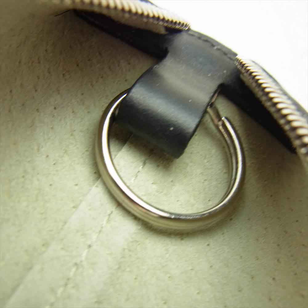 WHITE HOUSE COX ホワイトハウスコックス S1881 ZIP KEY CASE BRIDLE ブライドルレザー トライアングル ジップ キーケース ブラック系【極上美品】【中古】