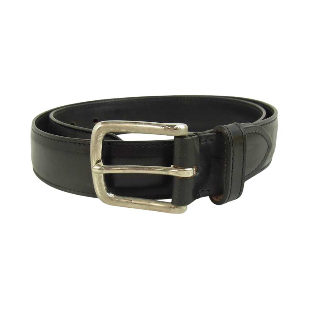 WHITE HOUSE COX ホワイトハウスコックス B9427 SELF LINE BRIDLE 32mm ブライドルレザー ベルト ブラック系【中古】