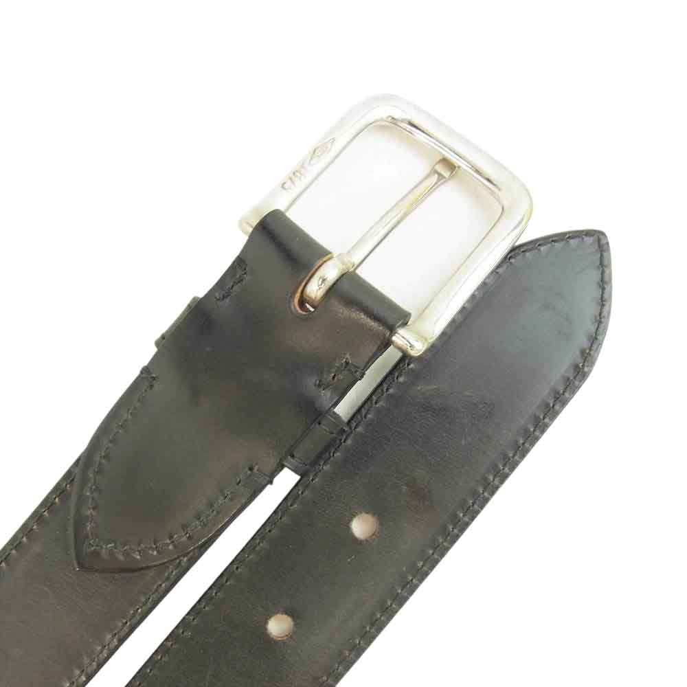 WHITE HOUSE COX ホワイトハウスコックス B9427 SELF LINE BRIDLE 32mm ブライドルレザー ベルト ブラック系【中古】