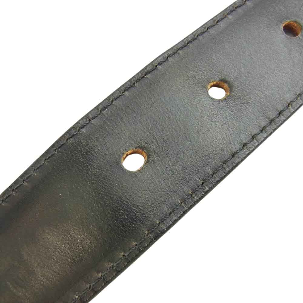 WHITE HOUSE COX ホワイトハウスコックス B9427 SELF LINE BRIDLE 32mm ブライドルレザー ベルト ブラック系【中古】