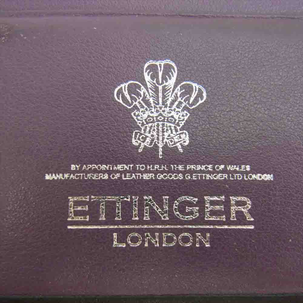 Ettinger エッティンガー ST806AJR COAT WALLET 8 C/C ロイヤルコレクション ブライドルレザー コート ロング ウォレット 長財布 ブラック系【中古】