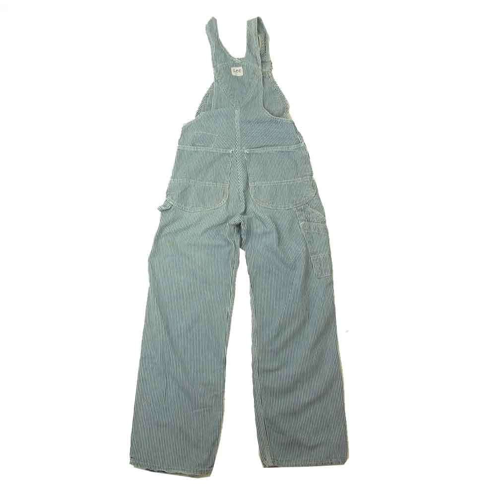 Lee リー 80s ヒッコリー ストライプ オーバーオール インディゴブルー