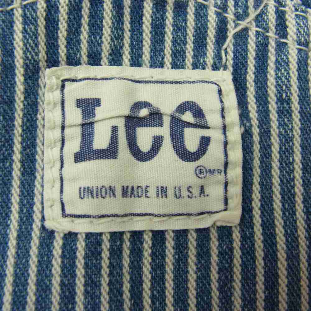 Lee リー 80s ヒッコリー ストライプ オーバーオール  インディゴブルー系【中古】