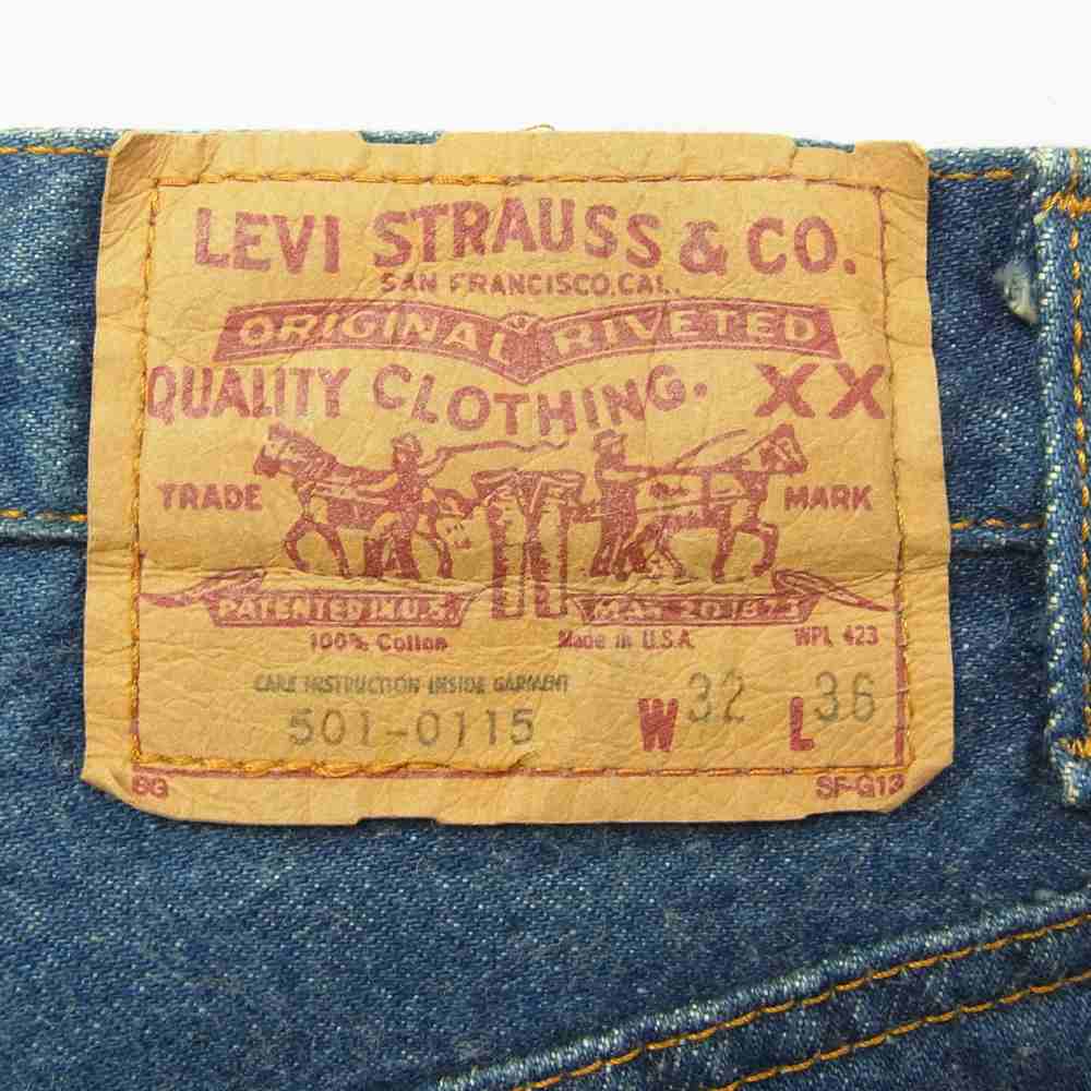 Levi's リーバイス 90s ボタン裏刻印 532 501-0115 デニム パンツ インディゴブルー系 32【中古】