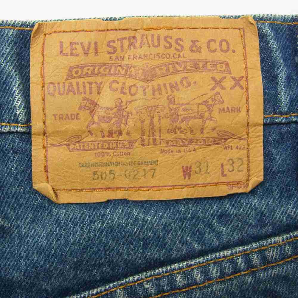 Levi's リーバイス 80s 86年製 ボタン裏刻印 532 505-0217 デニム パンツ インディゴブルー系 32 31【中古】