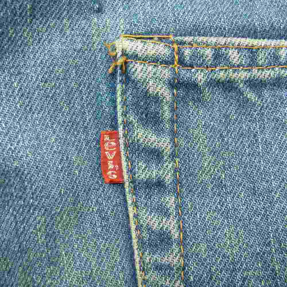Levi's リーバイス 70s ボタン裏刻印 5 黒カンヌキ スモールe 505 デニム パンツ インディゴブルー系【中古】