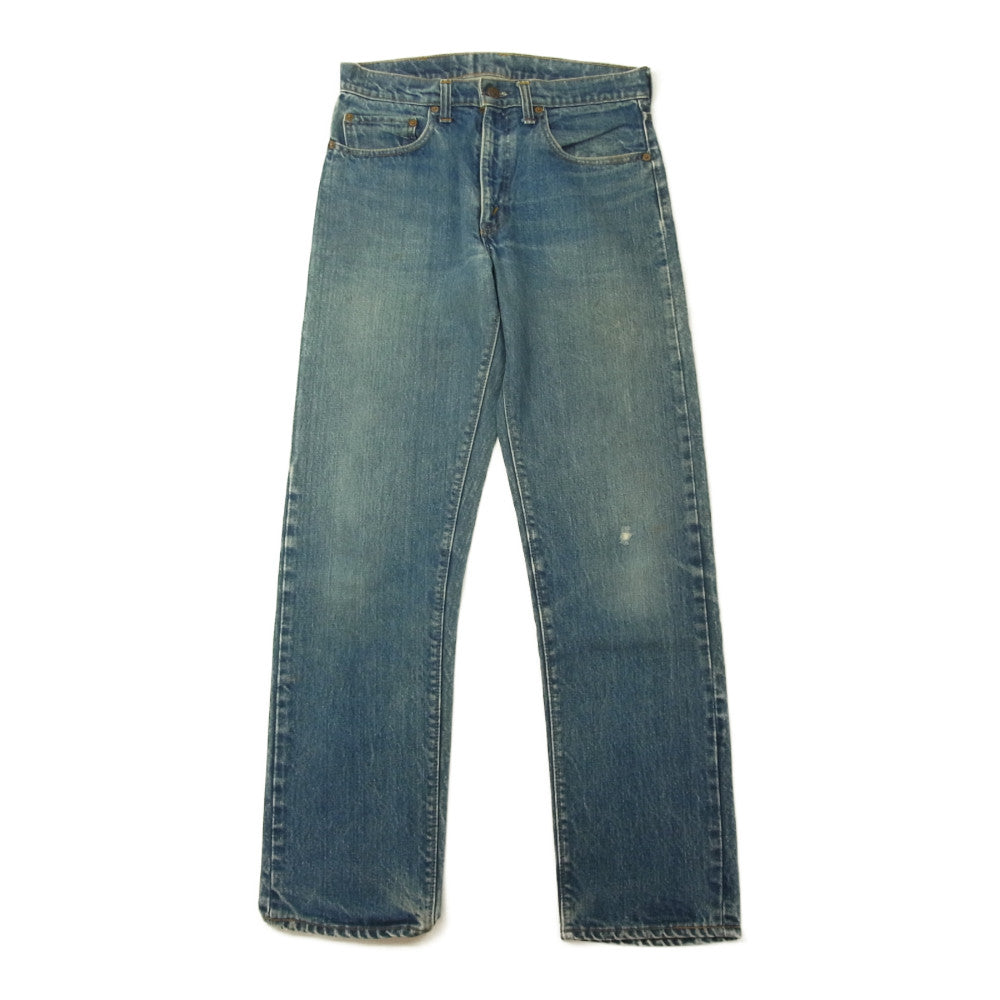 Levi's リーバイス 70s ボタン裏刻印 5 黒カンヌキ スモールe 505-0217 デニム パンツ 30×31 インディゴブルー系 30【中古】