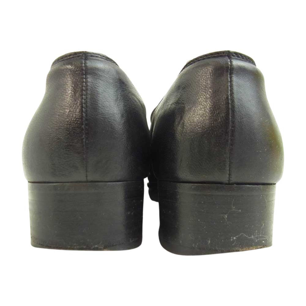 Salvatore Ferragamo サルヴァトーレフェラガモ FOREVER フォーエバー ガンチーニ ビット レザー ローファー ブラック系 6【中古】