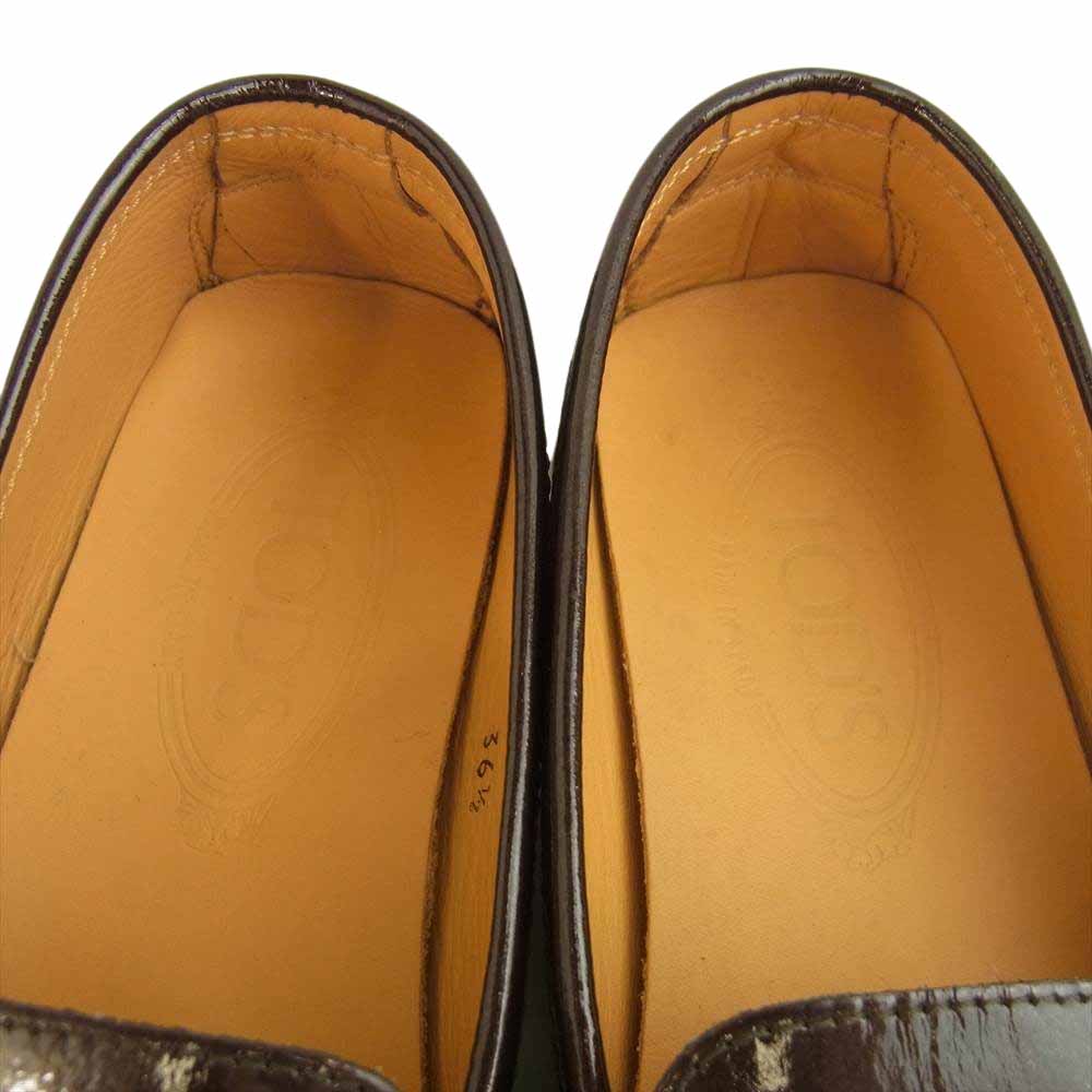 TOD’S トッズ ドライビングシューズ レザー ローファー パンプス 36.5【中古】
