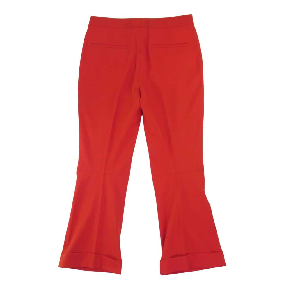 MAISON MARGIELA メゾンマルジェラ 1ライン レディースコレクションライン ジャパンタグ 18AW S51KA0420 S49189 フレア スラックス パンツ レッド系 40【美品】【中古】