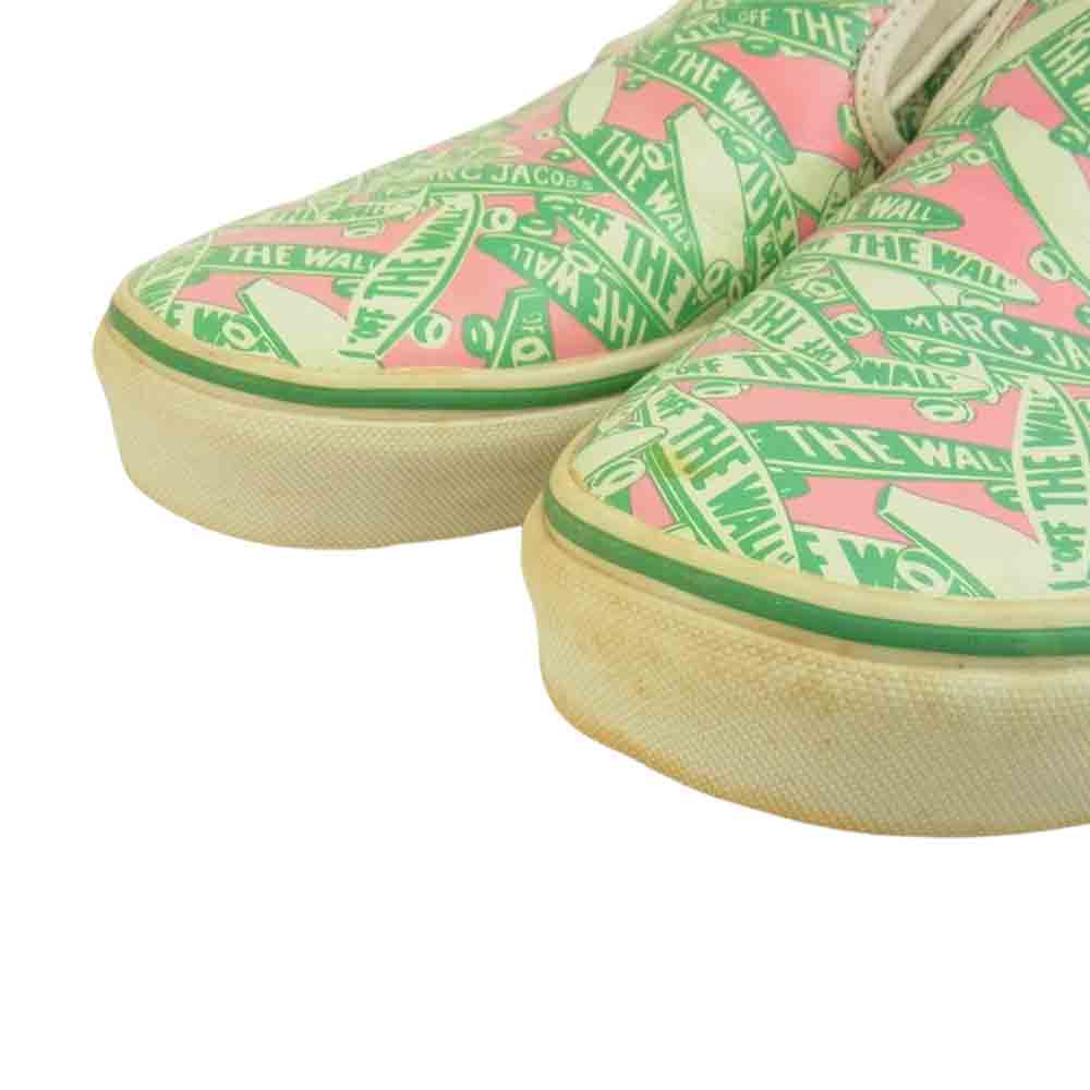 VANS バンズ MARC JACOBS マークジェイコブス Classic Cls Slip-On Lx 総柄 クラシック スリッポン グリーン系 US10 【中古】