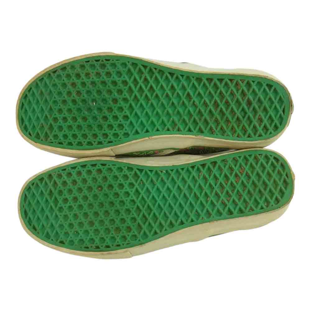 VANS バンズ MARC JACOBS マークジェイコブス Classic Cls Slip-On Lx 総柄 クラシック スリッポン グリーン系 US10 【中古】